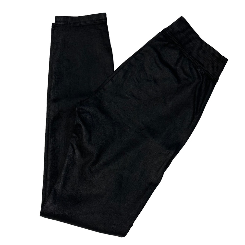 Citizens Of Humanity Greyson Coated Denim Legging Mid-Rise Black‎ Suedette 31
